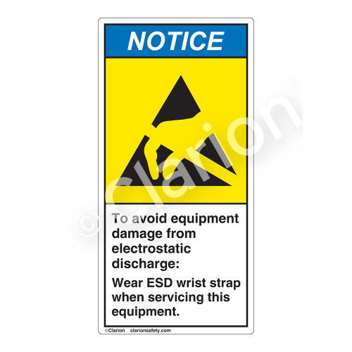 Notice/To Avoid Equipment Damage Label (H6131-HWNV)