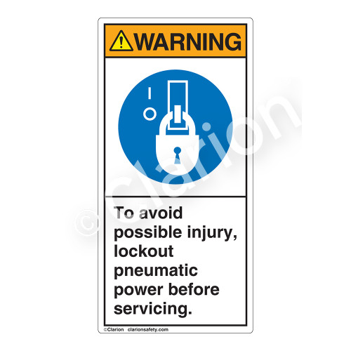 Warning/To Avoid Label (H6143-5CWV)