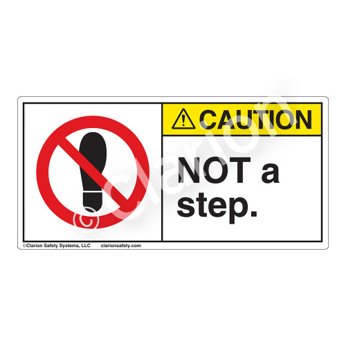 Caution/Not A Step Label (H6162-470CH)