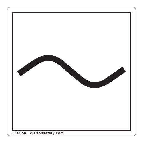 Alternating Current/AC Label (IEC5032a-)