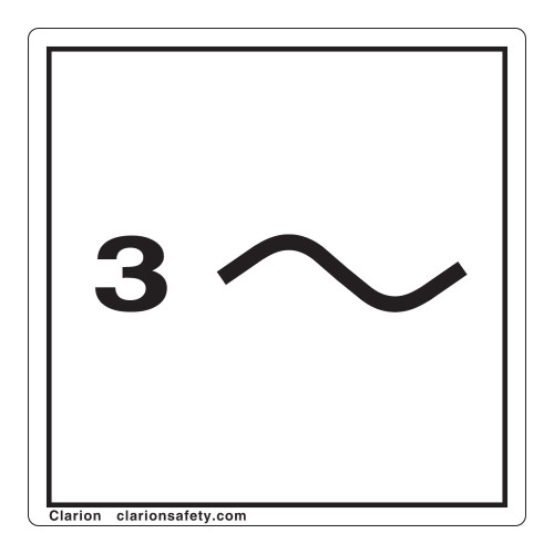Three Phase Power Label (IEC5032b-)