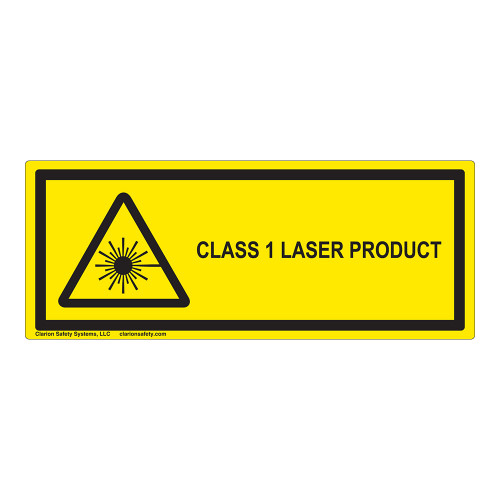Class 1 Laser Product Label (IEC-6003-E62-H)