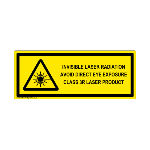 Invisible Laser Class 3R Label (IEC-6003-E91-H)
