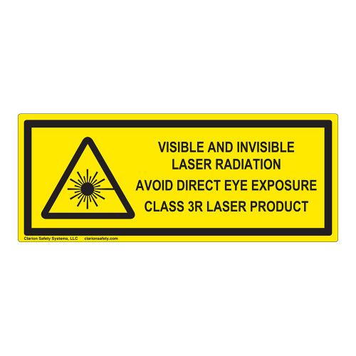 Visible and Invisible Class 3R Label (IEC-6003-F15-H)