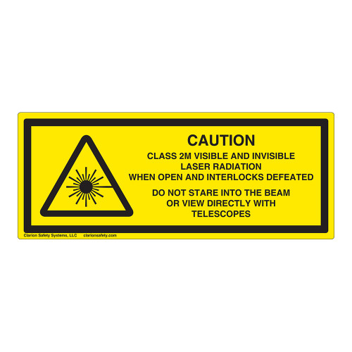 Caution/Class 2M Visible And Invisible Label (IEC-6003-Y53-H)