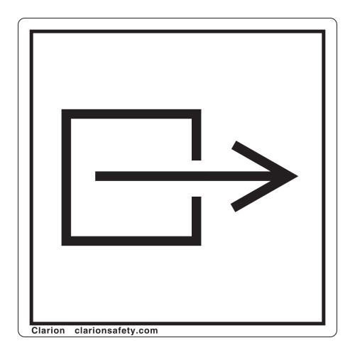 Output/Exit Non-Electrical Label (IEC70795-)