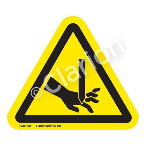 Cutting of Fingers/Straight Blade Label (IS1001-)