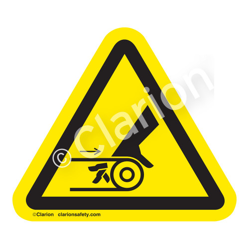 Hand Entanglement/Belt Drive Label (IS1010-)