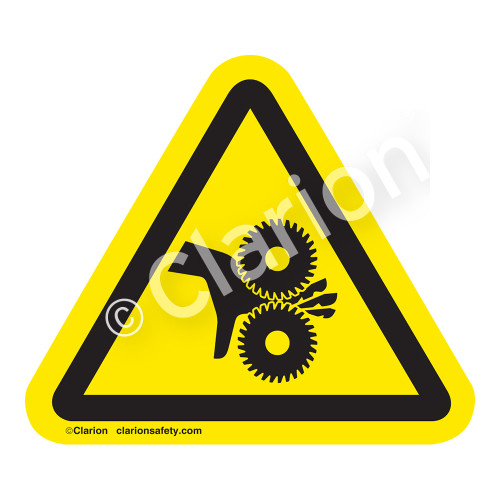 Cutting of Fingers/Rotating Blades Label (IS1026-)