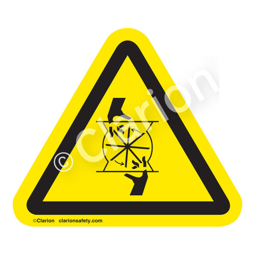 Cutting of Fingers/Rotating Blade Label (IS1028-)