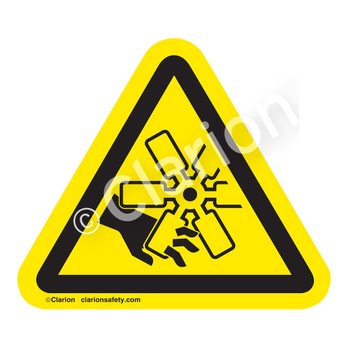 Cutting of Fingers Or Hand/Engine Fan Label (IS1047-)