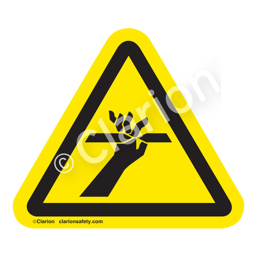 Cutting of Fingers Label (IS1134-)