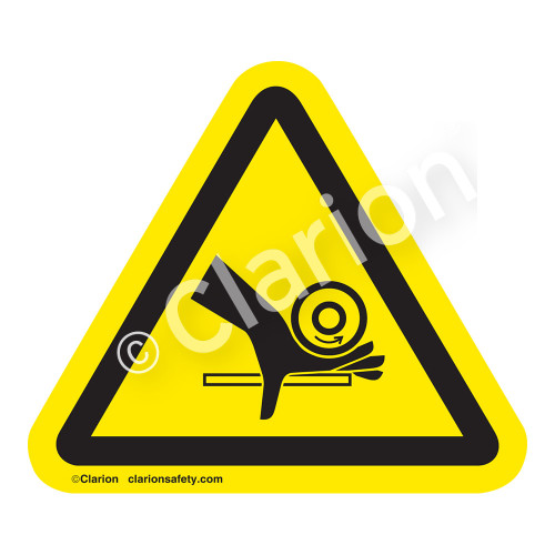 Hand Crush/Roller Pinch Point (IS1043-) Label
