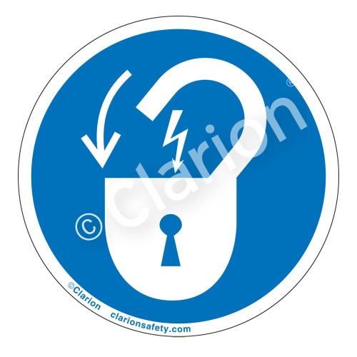 Lock Out/Electrical Power Label (IS6011-)