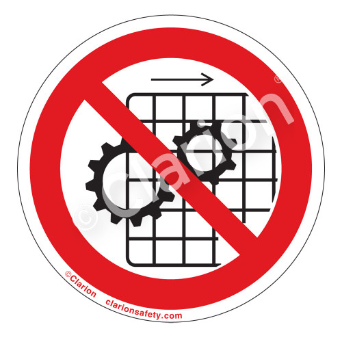 Do Not Operate With Guards Removed Label (IS6061-)