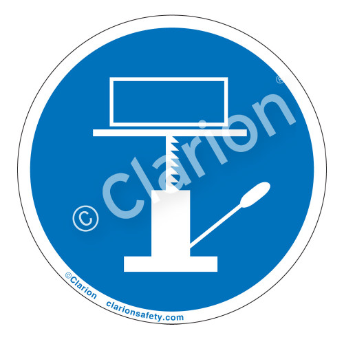 Use Mechanical Lift Label (IS6148-)