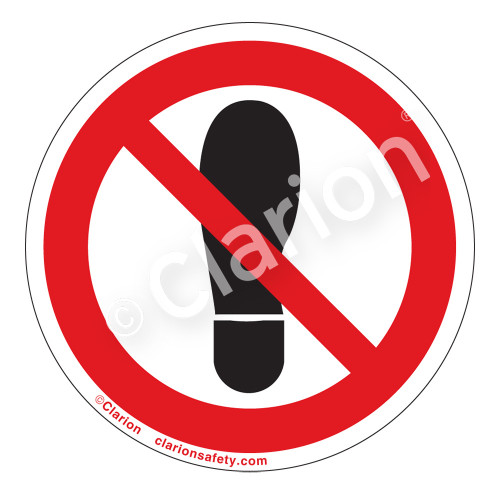 Do Not Step Label (IS6162-)