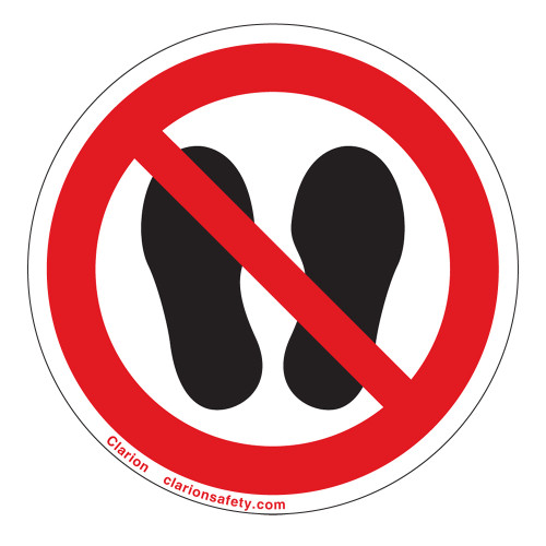 Do Not Stand Here Label (IS6163-)