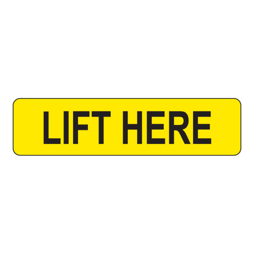 Lift Here Label (LIFT-)