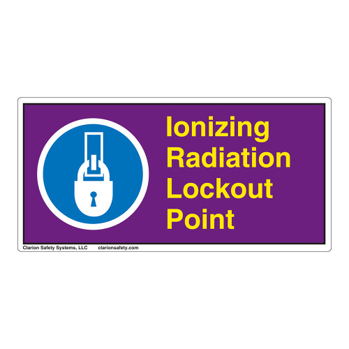 Ionizing Radiation Lockout Point Label (LP007-)