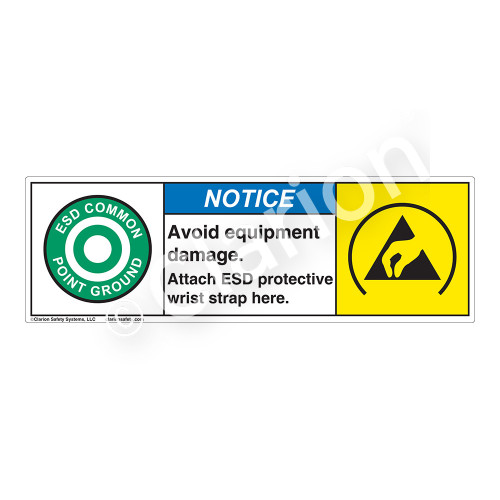 Notice/Avoid Equipment Damage Label (SL1002-H)