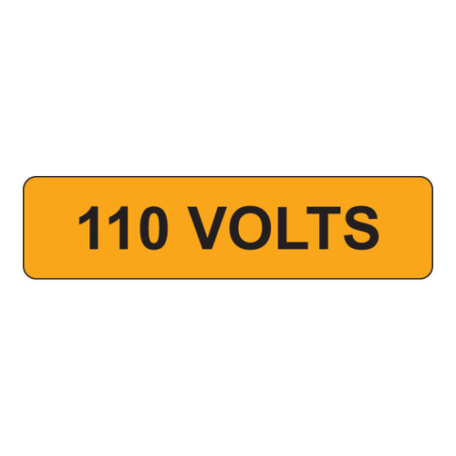 110 Volts Label (V110-)