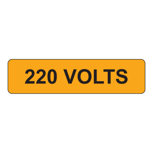 220 Volts Label (V220-)