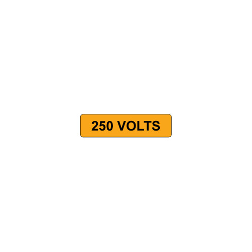 250 Volts Label (V250-)