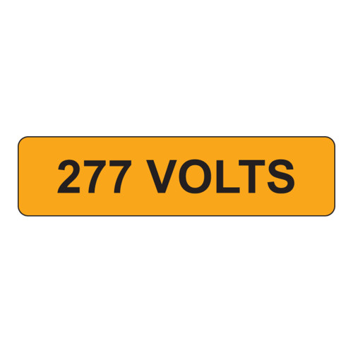 277 Volts Label (V277-)