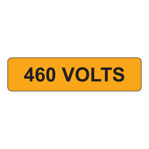 460 VOLTS Label (V460-)