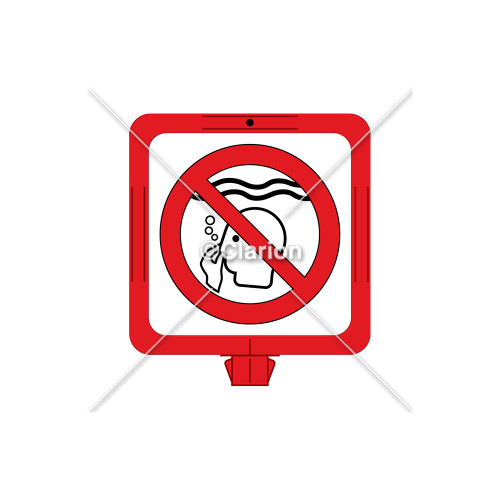 No Long Breath Holding Sign (WSS1606-34f) )
