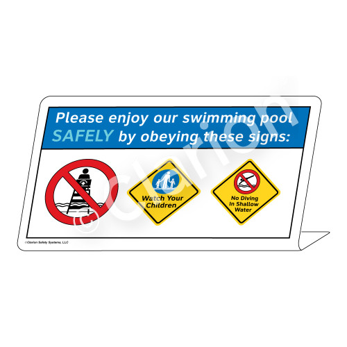 Watch Your Children/No Diving Sign (WSS1742-37g-e) )