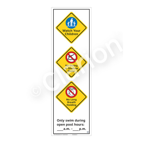 Watch Your Children Sign (WSS2372-56b-e) )