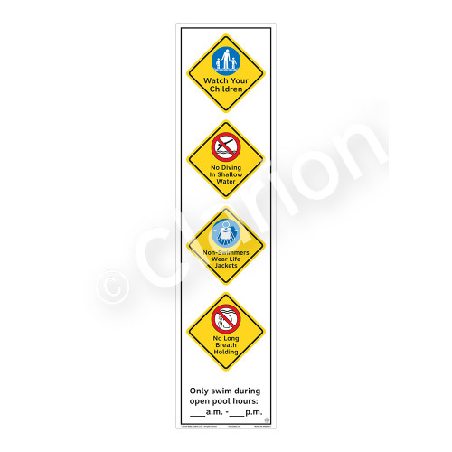 Watch Your Children Sign (WSS2464-60b-e) )