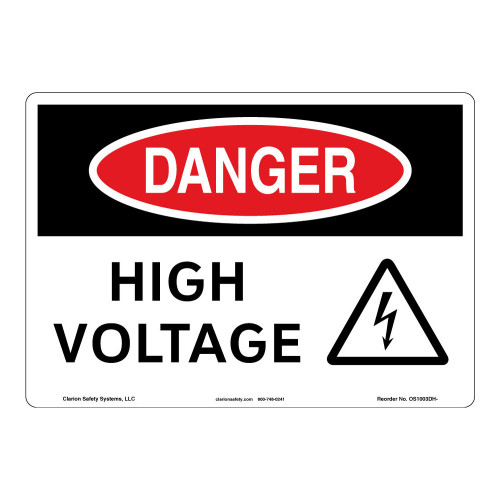 Danger/High Voltage Sign (OS1003DH-)