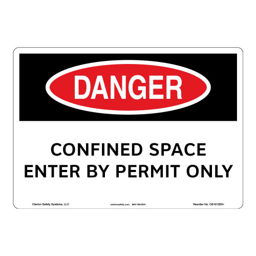 Danger/Confined Space Sign (OS1013DH-)
