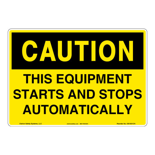 Caution/This Equipment Sign (OS1031CH-)