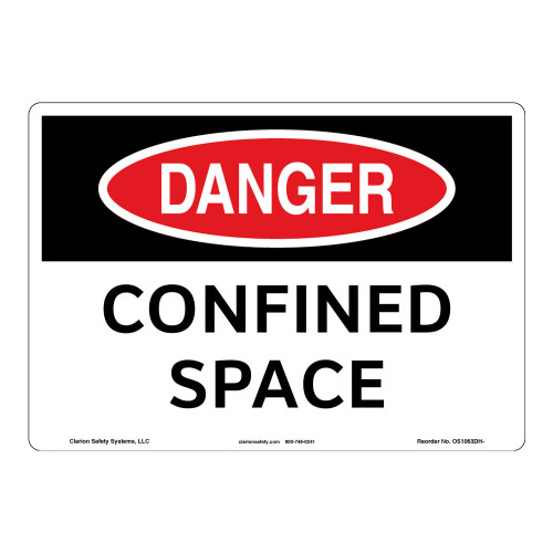 Danger/Confined Space Sign (OS1063DH-)