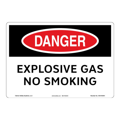 Danger/Explosive Gas Sign (OS1072DH-)