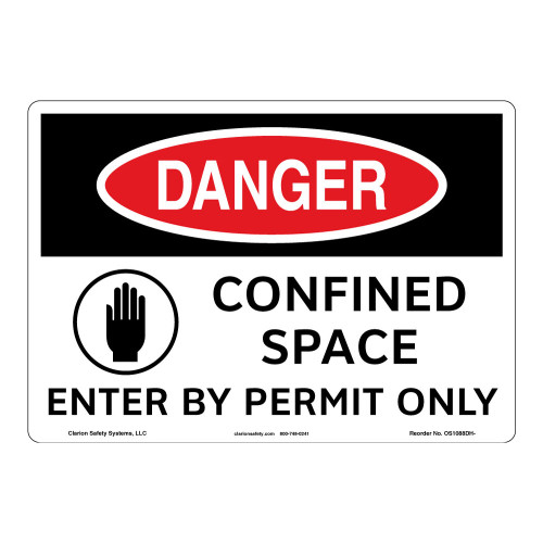 Danger/Confined Space Sign (OS1088DH-)
