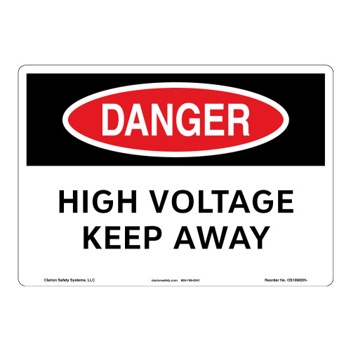 Danger/High Voltage Sign (OS1090DH-)