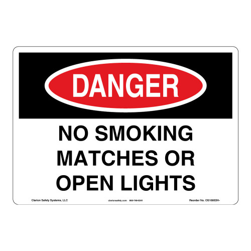 Danger/No Smoking Sign (OS1095DH-)
