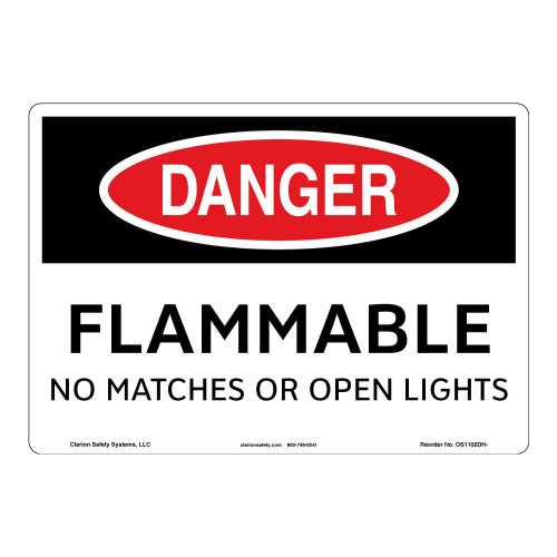 Danger/Flammable Sign (OS1102DH-)