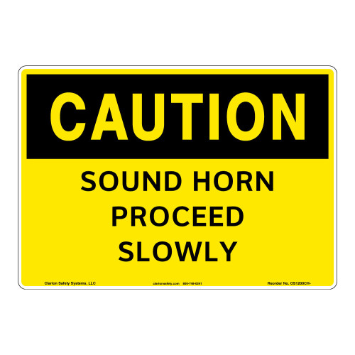 Caution/Sound Horn Sign (OS1200CH-)
