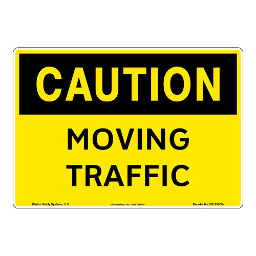Caution/Moving Traffic Sign (OS1232CH-)