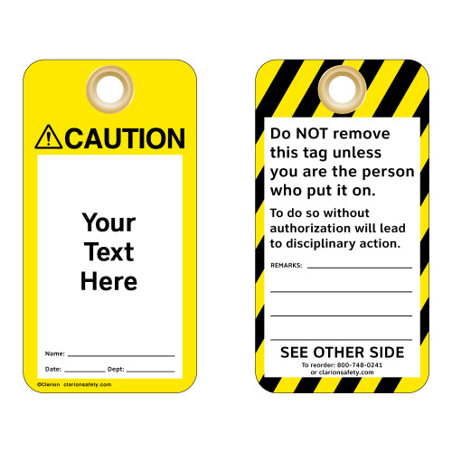 Custom Caution Tag