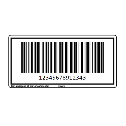 Custom ITF-14 Barcode Label