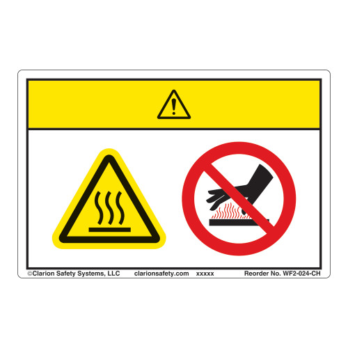 Caution/Hot Surface Label (WF2-024-CH)