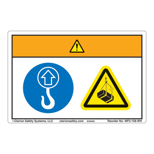 Warning/Lift Point Label (WF2-158-WH)