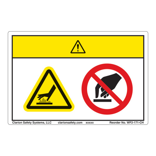 Caution/Hot Surface Label (WF2-171-CH)